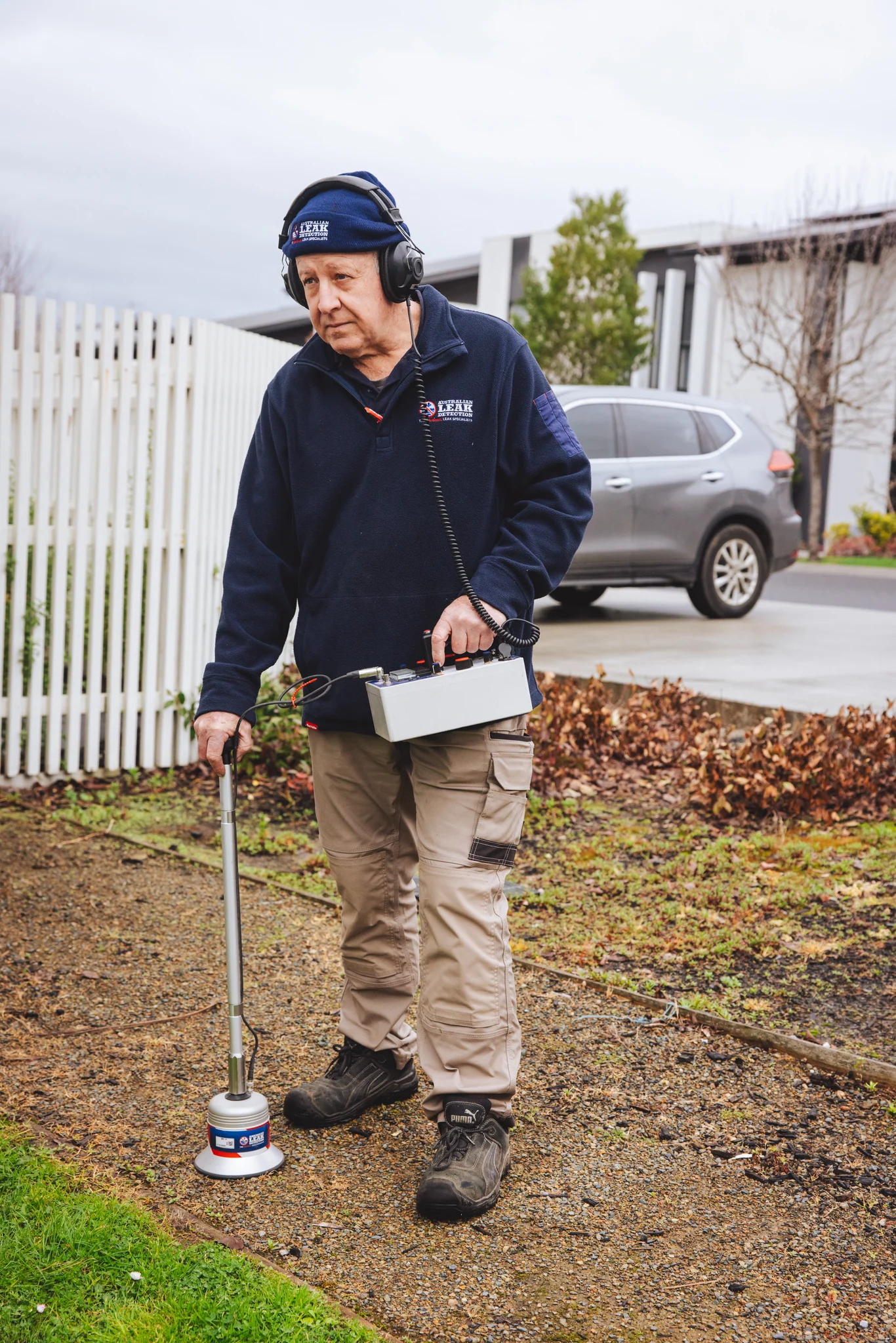 Underground Leak Detection on site