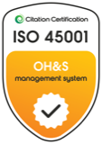ISO 45001:2018 Occupational Health & Safety Management System certification logo