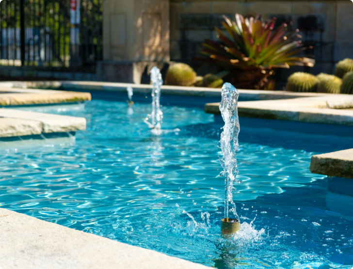 Fountain & Water Feature Leak Detection on site