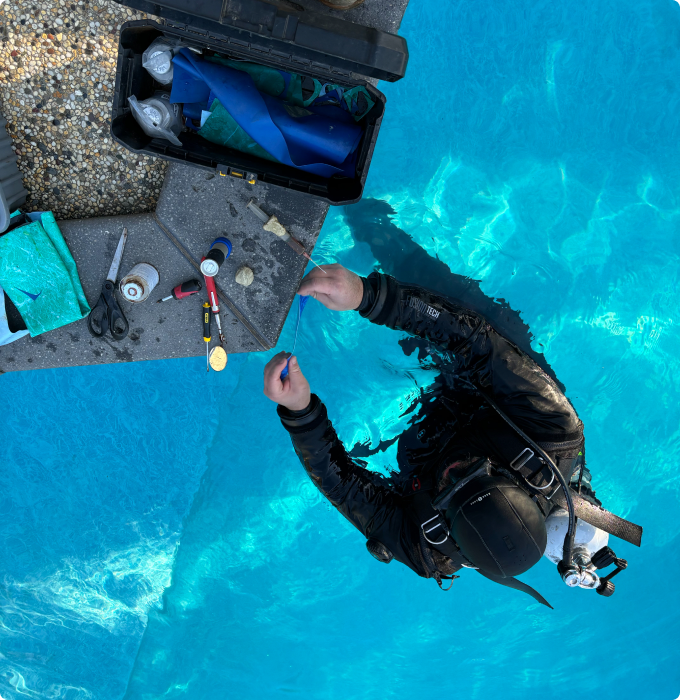 Pool & Spa Leak Detection inspection detail