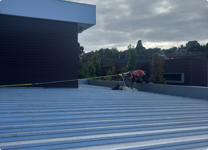 Roof Leak Detection on site